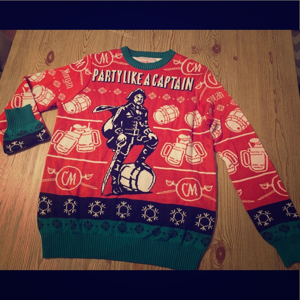 Captain Morgan ugly Christmas sweater